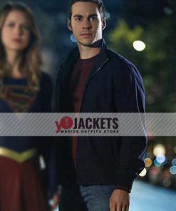 Mon El TV Series Supergirl Season 06 Chris Wood Bomber Cotton Jacket