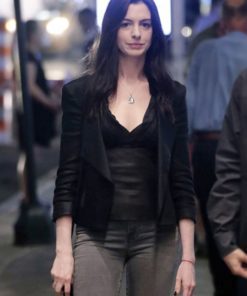 Rebekah Neumann WeCrashed Anne Hathaway Black Leather Jacket
