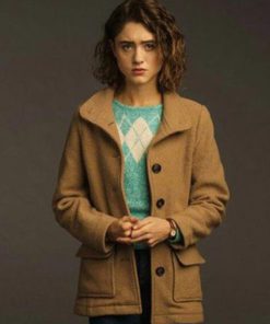 Stranger Things Natalia Dyer Brown Jacket